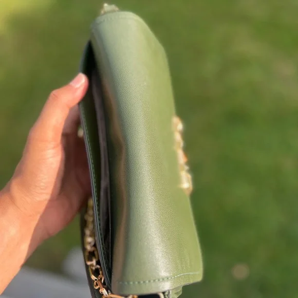 MICHAEL KORS Parker Leather Shoulder Bag green - Picture 3 of 12